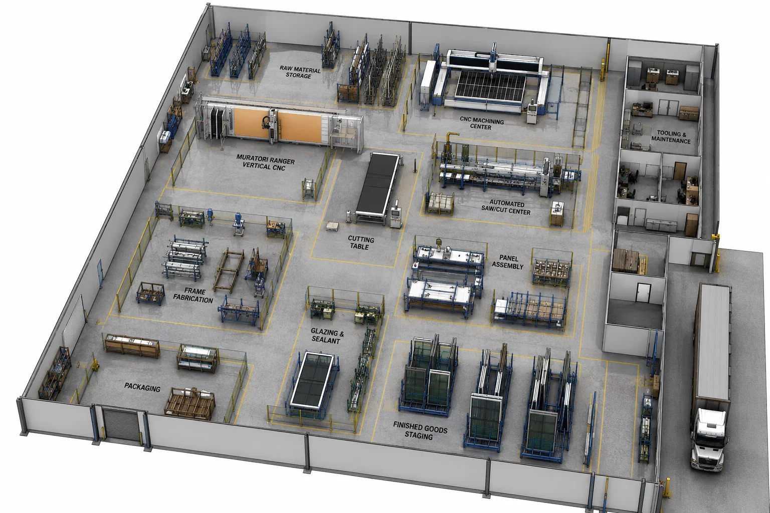 Shop floor layout